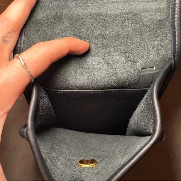 VTG Coach Navy Blue Sidepack Crossbody Shoulder Bag - Picture 11 of 15